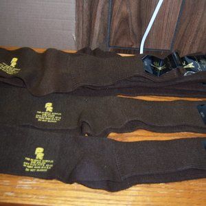 5 Pair Pierre Raguet Brown Socks Size 10-13